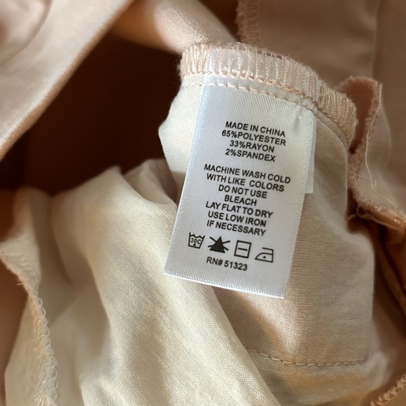 New 1.STATE Women’s High-Waisted Tie Front Pleated Trousers | Size 10 | Pink - Picture 13 of 14